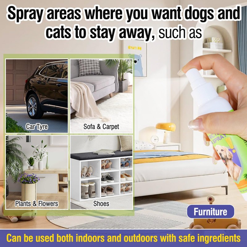 Cat Deterrent Spray for Peeing - Effective Dog Deterrent Spray