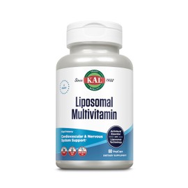 KAL Liposomal Multivitamin - High Potency Liposomal Vitamin C, D-3, and More - Men and Women Multivitamin for Cardiovascular and Nervous System Support - 30 Servings, 60 VegCaps