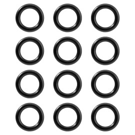 12pcs Propane Cylinder O Ring for Soft Nose P.O.L. Fittings, 0.39 Inch Inner Diameter Tank Seal Replacement Rubber Gas Leakage Proof Sealing for Propane Tank Adapter Connectors Fit Valves Regulators