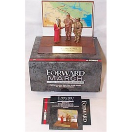 corgi forward figure set desert storm generals SCHWARZK0PF and de la billiere with king fahd model 1.32 scale