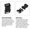 METALLIXITY Side Quick Release Buckle (2cm/0.8") 6Pcs, Plastic Adjustable Buckles