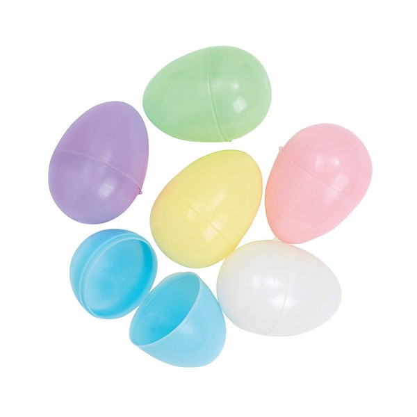 Pastel Empty Easter Eggs (bulk set of 144) Easter Hunt and Party Supplies
