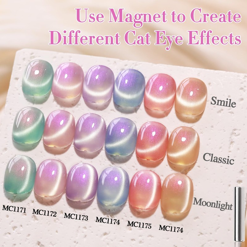 Double Rhythm 0.5 Oz Cat Eye Gel Polish with Magnet