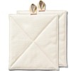 Caldo Canvas Kitchen Pot Holders - Insulated 100% Cotton Canvas