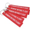 DayCount - Llavero bordado con texto en inglés"Remove before flight"