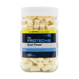Flents Ear Plugs, 100 Pair, Ear Plugs for Sleeping, Snoring, Loud Noise, Traveling, Concerts, Construction, & Studying, NRR 29