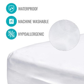 DMI Waterproof Mattress Protector, Mattress Pad, Waterproof Mattress Cover, Bed Pad and Bed Cover, Encased Zippered Fit, Twin