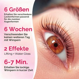 ICONSIGN Eyelash Lifting Set Professional - Eyelash Perming Kit for Home - 5-7 Minutes Fast Curling - Nourishing Formula for Healthy, Fine to Medium Hair Structure - Gentle Without Damage