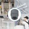 sourcing map 6 Pcs Union PVC Pipe Fitting 1.5" Male
