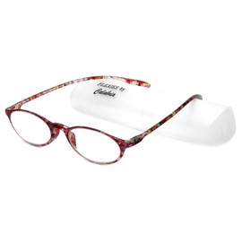 Calabria 719 Flexie Oval Reading Glasses +2.50 Multi Colorful Men/Women Bendable Single Power Readers TR90 Flexible