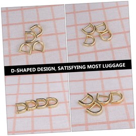 TEHAUX 3sets Detachable D-Rings Key Holder Clip Purse Buckle Clip Metal Key Tag Ring for Backpacks 10pcs*3