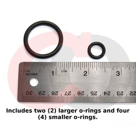 GE WS03X10046 O-Ring Seal Kit (2 Large, 4 Small Orings for GE GNSL60FBL,GNSV70FBL,GNSV75FWW,GXSL55F,GXSV65F)