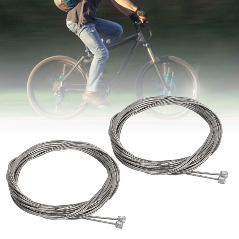 10Pcs Bike Shifter Cable Stainless Steel Rustproof Bicycle Gear Cable