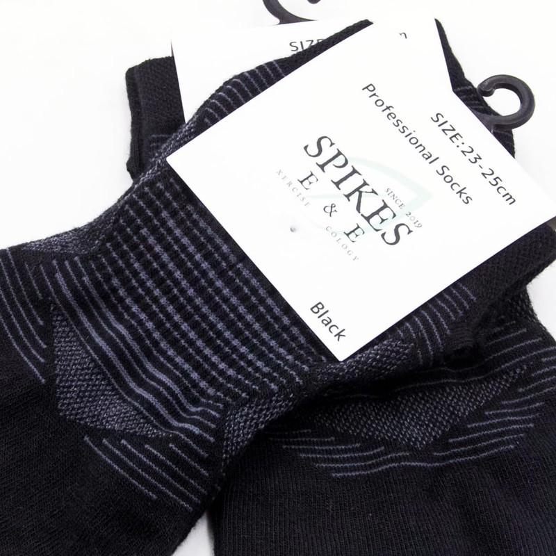 Spikes Pro 5 Finger Grip Socks, Black