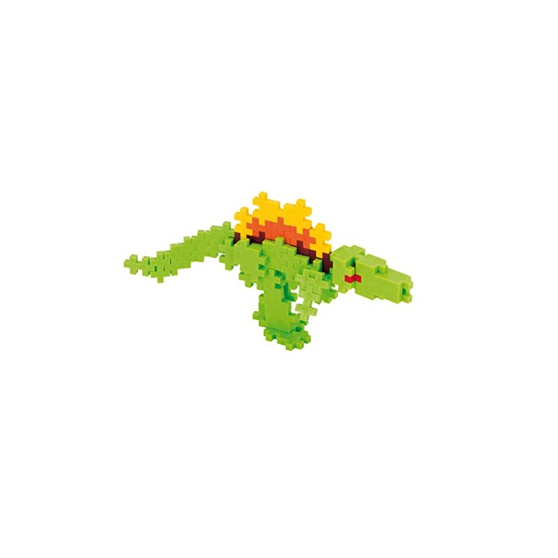Plus-Plus 9604238 Creative Building Blocks Tube, Spinosaurus, Dinosaur, Ingenious Construction