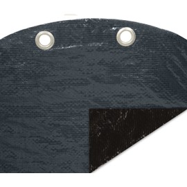 Buffalo Blizzard Deluxe Winter Cover for 28-Foot Round Above-Ground Swimming Pools | Blue/Black Reversible | All Covers Include 3-Feet of Overlap Material for Secure Installation to Measure 31-Feet