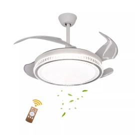 42" Ceiling Fan Light Fan Chandelier 6 Gears Wind Speed with Remote Control