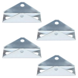 4 Pcs Solar Panel Tilt Mount Bracket for 1-5/8" Strut Channel, Pivot Hinge for Solar Panel Ground Mount Accept 1/2" Bolt
