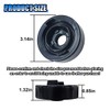 BDZMC 2PCS Car Headlight Cover, 75mm Headlight Dust Cover with