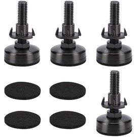 ZEACCT Set of 4 Adjustable Sofa Furniture Feet, Metal, Heavy Duty Furniture Levelling Feet, Adjustable Furniture Feet, Drive-in Nuts, Levelling Feet, Furniture Straightener for Furniture, Table,
