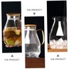 GRIRIW Practical Cold Kettle Glass Water Pitcher Tea Infuser Heat
