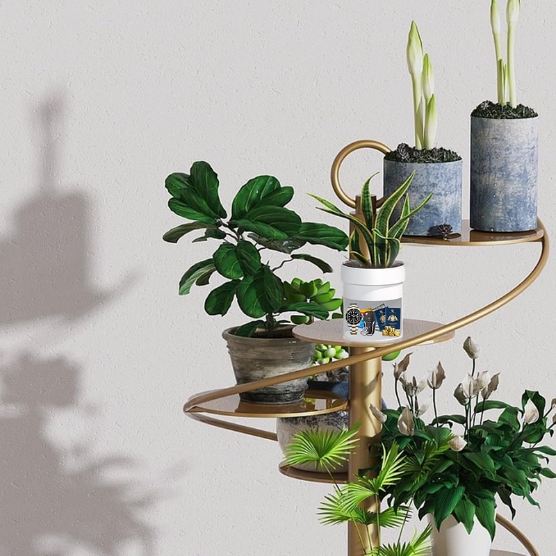 Sdstone Fireresistant Waterproof Flower Pot Diversion Safe with Fireproof Money