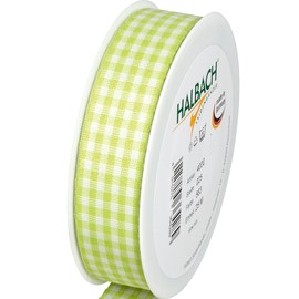 Halbach Silk Check Wristbands, Polyester, grün, 2500.0 x 2.5 x 0,1 cm