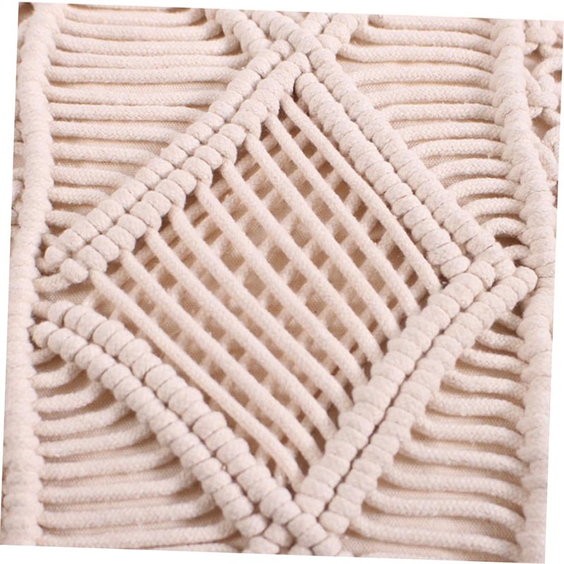 MERRYHAPY Unique Hand Woven Pillow Covers Linen Bolster Case Skin-Friendly