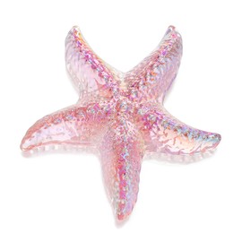 H&D HYALINE & DORA 2.8" Glass Starfish Figurine Handmade Blown Glass Starfish Figurine Tiny Crystal Sea Animals Ornament for Aquarium Decor(Pink)