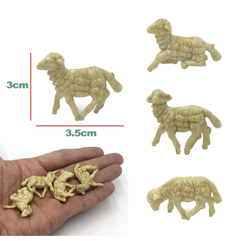 ICE TOYS Sheep Set for Nativity Scene 24 Pieces (Sheep