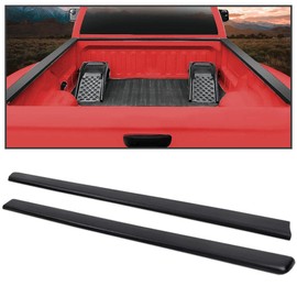 DOTCOM Truck Bed Cap Molding Rail Cover Compatible with Chevy Silverado/GMC Sierra 1999 2000 2001 2002 2003 2004 2005 2006 6.5Ft Bed Rail Caps Panel Top Protector Black 2Pcs