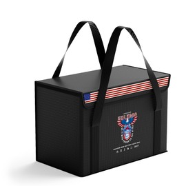 HulkGoo 12V 100Ah LiFePO4 Lithium Battery Fireproof Safe Bag Large Capacity Explosion-Proof Container LiPO Guard Protective Case Waterproof Storage Box(14 * 9.5 * 7.8inch)