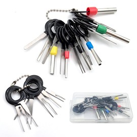 26 Pcs Terminal Removal Tool Kit Comes with A Clear Case Connector Pins Kit Auto Terminals Removal Tool Set for Easily Remove Terminals