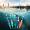 5PCS Multiple Color Balsa Wood Fishing Float Bobber Bite Indicator