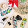 KUKEANVO 3 Pcs Chapsticks Holder Keychain for Lipstick, Lip Balm