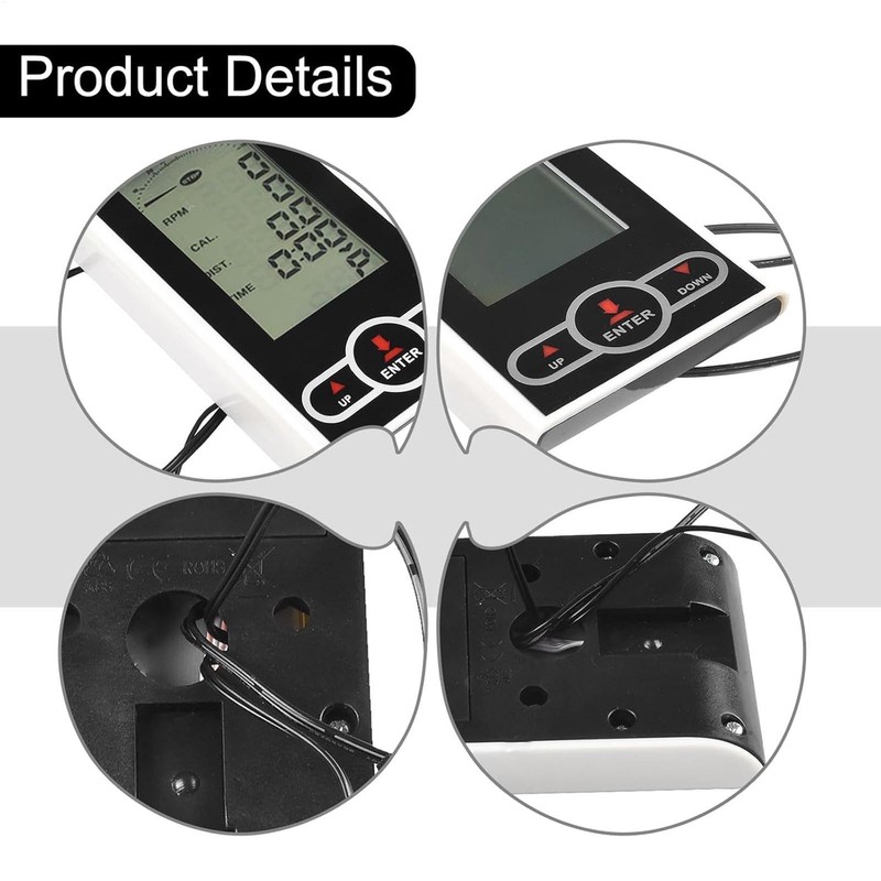 Elliptical Speedometer | Exercise Cycle Computer with LCD Display,Speed Calorie