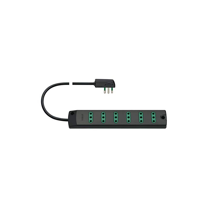 VIMAR FP00402.C SICURY P11 Mobile Multi-Socket with 6 Outputs (Small),