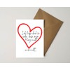 The Life Barn Postcard with Envelope Love Card for Wedding