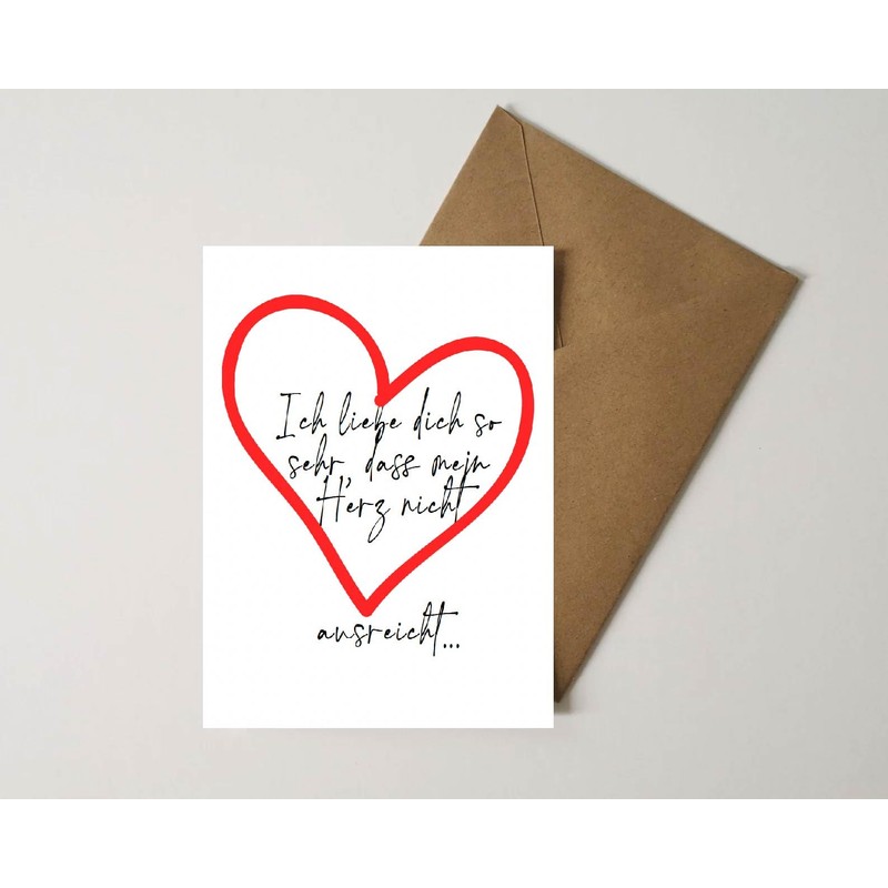 The Life Barn Postcard with Envelope Love Card for Wedding