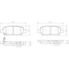 Balatas Cerámicas Traseras BREMBO Compatible con Nissan X-Trail 2.5L L4