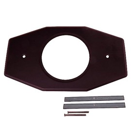 Westbrass D502-12 One-Hole Remodel Plate for Moen and Delta, Oil Rubbed Bronze