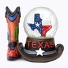 Texas Globo de nieve para sombrero y bota