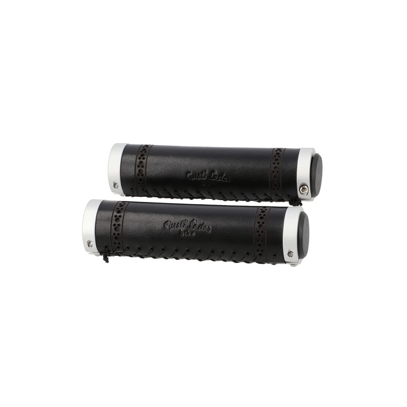 Gusti Sonny C. Genuine Leather Handlebar Grip Bicycle Grip Black