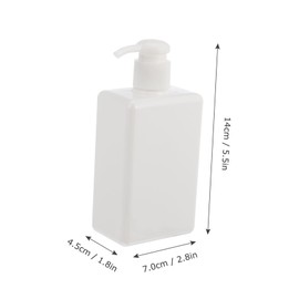 Vaguelly Travel Cosmetic Container with Press Pump 280ml Square Lotion Bottles Reusable