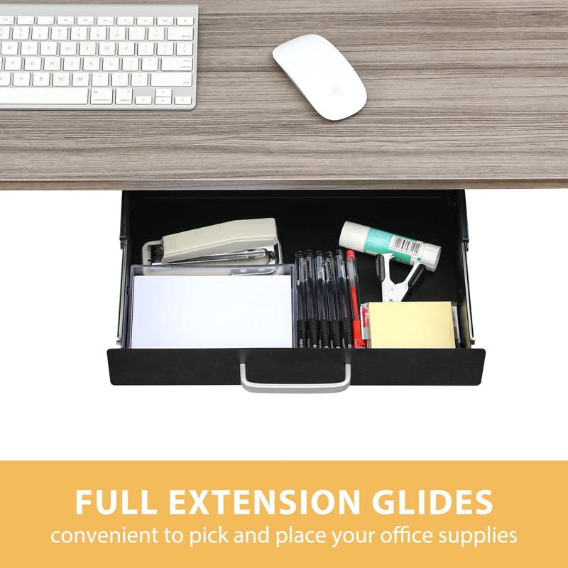 Gome Under Desk Pull-Out Drawer - Storage Organizer Office Mounted,