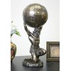 Atlas Holding World Greek Statue and Trinket Box, Bronze Finish