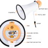 MyMealivos Portable Megaphone Bullhorn 20 Watt Power Megaphone Speaker Voice
