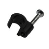 kenable Round Black 6mm to 7mm Cable Clips Secure Fastenings