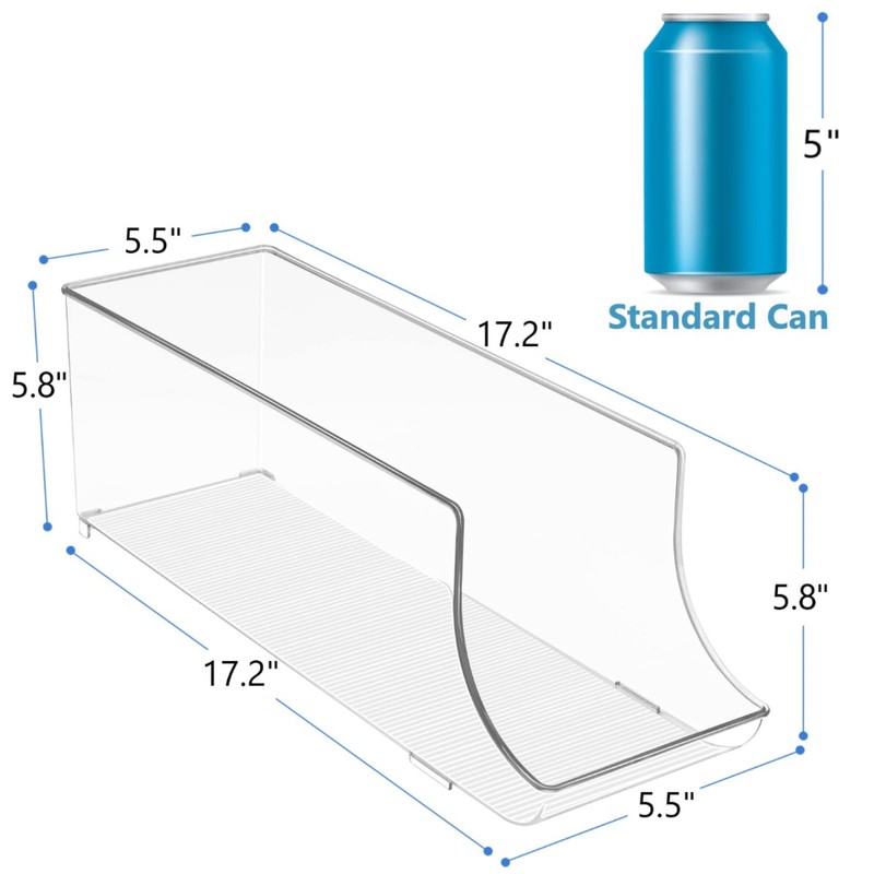 Sorbus Can Dispenser for Refrigerator - 12 Can Fridge organizer