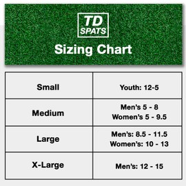 TD Spats - Fundas para tacos de fútbol - Envolturas premium para tacos | Para fútbol, fútbol, hockey de campo o césped, Negro -, X-Large